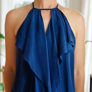 BCBG MaxAzria 100% Silk Flowy Top